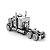 Miniatura Montar Metal Earth Caminhão Americano Freightliner Long Nose - Imagem 2