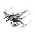 Miniatura De Montar Metal Earth Star Wars T-70 Pow Dameron´s - Imagem 4