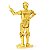 Miniatura De Montar Metal Earth Star Wars C-3PO MMS270 - Imagem 3