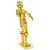 Miniatura De Montar Metal Earth Star Wars C-3PO MMS270 - Imagem 4