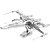 Miniatura d Montar Metal Earth Star Wars X-wing Star Fighter - Imagem 1