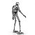 Miniatura De Montar Metal Earth Star Wars K-2SO MMS275 - Imagem 4