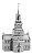 Miniatura De Montar Metal Eath Independence Hall MMS157 - Imagem 1