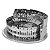 MINIATURA DE MONTAR METAL EARTH ROMAN COLOSSEUM RUINS ICX025 - Imagem 1