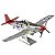 MINIATURA D MONTAR METAL EARTH TUSKEGEE AIRMEN P-51D MUSTANG - Imagem 5
