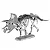 Miniatura De Montar Dinossauro Triceratops Skeleton Metal Earth MMS101 - Imagem 1