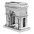 Miniatura De Montar Metal Earth Iconx Arco do Triunfo ICX005 - Imagem 1