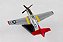 Miniatura Avião Caça Americano P-51D Mustang Tuskegee 1/100 Daron Worldwide Trading - Imagem 6