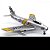 Miniatura Caça De Combate American North F86 Sabre 1/72 Motor City - Imagem 3