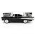 Miniatura Chevrolet Bel Air Black 1957 Escala 1/43 Lucky - Imagem 2