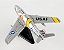 Miniatura Avião Caça a Jato Americano F-86 Sabre Mig Mad Marine 1/110 Daron Worldwide Trading - Imagem 5