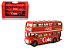 Miniatura Ônibus 2 Andares Routemaster Londres Coca Cola 1960 1/64 Motor City - Imagem 1