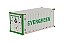 Miniatura Container Refrigerado 20" Evergreen 1/50 Diecast Masters Acessório de Logística - Imagem 1