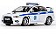 Miniatura Mitsubishi Lancer Evo X Viatura Policia Grécia 1/43 Vitesse Branco - Imagem 1