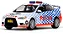 Miniatura Mitsubishi Lancer Evo X Australian Police 1/43 Vitesse Branco - Imagem 1