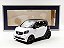 Miniatura Smart Fortwo 2015 1/18 Norev Preto e Branco - Imagem 7