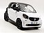 Miniatura Smart Fortwo 2015 1/18 Norev Preto e Branco - Imagem 6