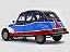 Miniatura Citroën 2CV 6 1976 Azul Blasket 1/18 Norev - Imagem 5
