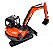 Miniatura Escavadeira Kubota KX 080-4 com Esteiras 1/43 Universal Hobbies UH8102 - Imagem 3