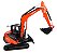 Miniatura Escavadeira Kubota KX 080-4 com Esteiras 1/43 Universal Hobbies UH8102 - Imagem 1