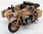 Miniatura Motocicleta Zündapp KS 750 Afric Corps 1/10 Schuco - Imagem 1