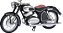 Miniatura Motocicleta DKW RT 350 1956-1958 1/10 Schuco Preta - Imagem 1