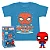 Combo Funko Pop! Pocket & Tee Marvel Spider-Man - Camiseta + Chaveiro - Imagem 1