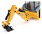Miniatura JCB 4CX Siku Escala 1/50 Retroescavadeira com Braços Móveis - Imagem 2