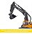 Miniatura Escavadeira Hidráulica Volvo EC290 Siku Escala 1:50 em Metal - Imagem 6