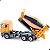 Miniatura Caminhão Betoneira Scania Siku 1/87 Metal - Imagem 1
