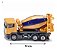 Miniatura Caminhão Betoneira Scania Siku 1/87 Metal - Imagem 7