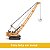 Miniatura Escavadeira Guindaste a Cabo Liebherr HS8100 Siku 1/87 Metal Diecast - Imagem 4