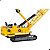 Miniatura Escavadeira Guindaste a Cabo Liebherr HS8100 Siku 1/87 Metal Diecast - Imagem 7