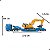 Miniatura Caminhão Prancha MAN e Escavadeira Liebherr 1/87 - Imagem 2