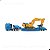 Miniatura Caminhão Prancha MAN e Escavadeira Liebherr 1/87 - Imagem 1