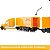 Miniatura Carreta Bitrem Freightliner DHL Siku 1/87 Metal - Imagem 4