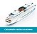 Miniatura Navio Cruzeiro Marítimo Escala 1/1400 Siku - Imagem 5