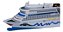 Miniatura Navio Cruzeiro Marítimo Escala 1/1400 Siku - Imagem 3