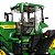 Miniatura Trator Agrícola John Deere 8RX 410 ERTL Escala 1/16 Esteiras de Borracha - Imagem 6