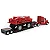 Miniatura Agrícola Case IH Carreta Prancha Lowboy e Pulverizador Patriot 4350 ERTL 1/64 - Imagem 3