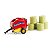 Miniatura Enfardadeira Agrícola New Holland Roll-Belt 560 ERTL 1/16 Com Fardo Redondo - Imagem 1
