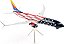 Avião GeminiJets Southwest Airlines Boeing 737-800 1:20 - Imagem 1