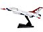 Miniatura Avião Caça a Jato F-16 Fighting Falcon USAF Thunderbirds Daron Postage Stamp - Imagem 3