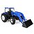 Miniatura Trator Agrícola New Holland T6070 FWA Pá Carregadora 1/16 ERTL - Imagem 2