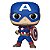 Funko Pop Marvel New Classics Captain America #1419 Vinil 9,5 Cm Oficial Funko Vinil 9,5 cm Ofici... - Imagem 1