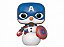 Funko Pop Marvel Holiday Captain America - Snowman D.I.Y. #532 Vinil 9,5 cm Oficial Funko - Imagem 3