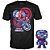 Funko Pop Civil War Arts Bundle Captain America 36 - + Tees #56247 Vinil 9,5 Cm Oficial Funko Vin... - Imagem 3