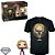 Funko Pop Marvel Captain Marvel + - Tee Bundle #63563 Vinil 9,5 cm Oficial Funko - Imagem 1