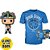 Funko Pop Back To The Future 2 Doc With Helmet + - Tee Bundle #63587 Vinil 9,5 Cm Oficial Funko V... - Imagem 1