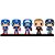Funko Pop Marvel Captain America Through The - Ages 5Pack #55482 Vinil 9,5 Cm Oficial Funko Vinil... - Imagem 2
